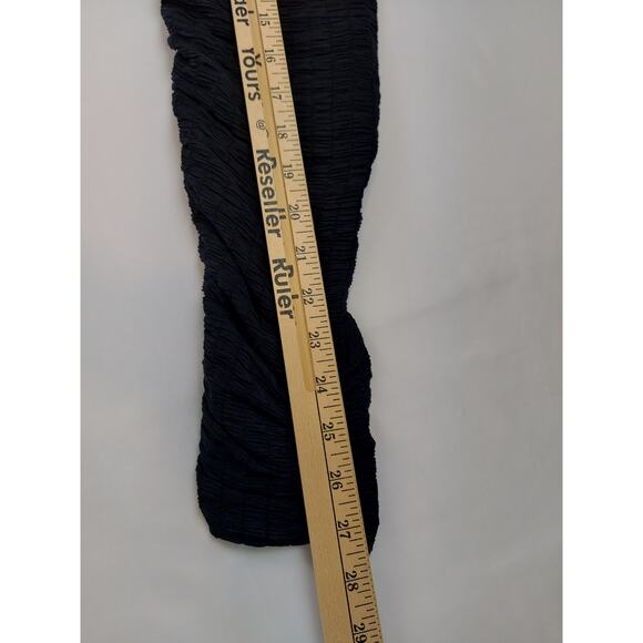 Stockholm Atelier & Other Stories Black Flounce Scrunch Lace Up Cropped Top 6 - Picture 6 of 10